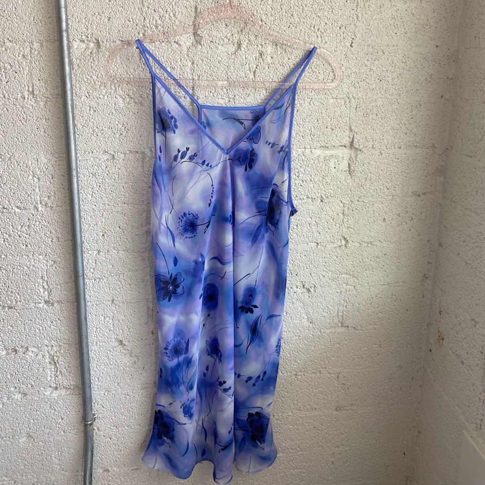 Slip night gown also can be worn as a dress it’s see thru available long also